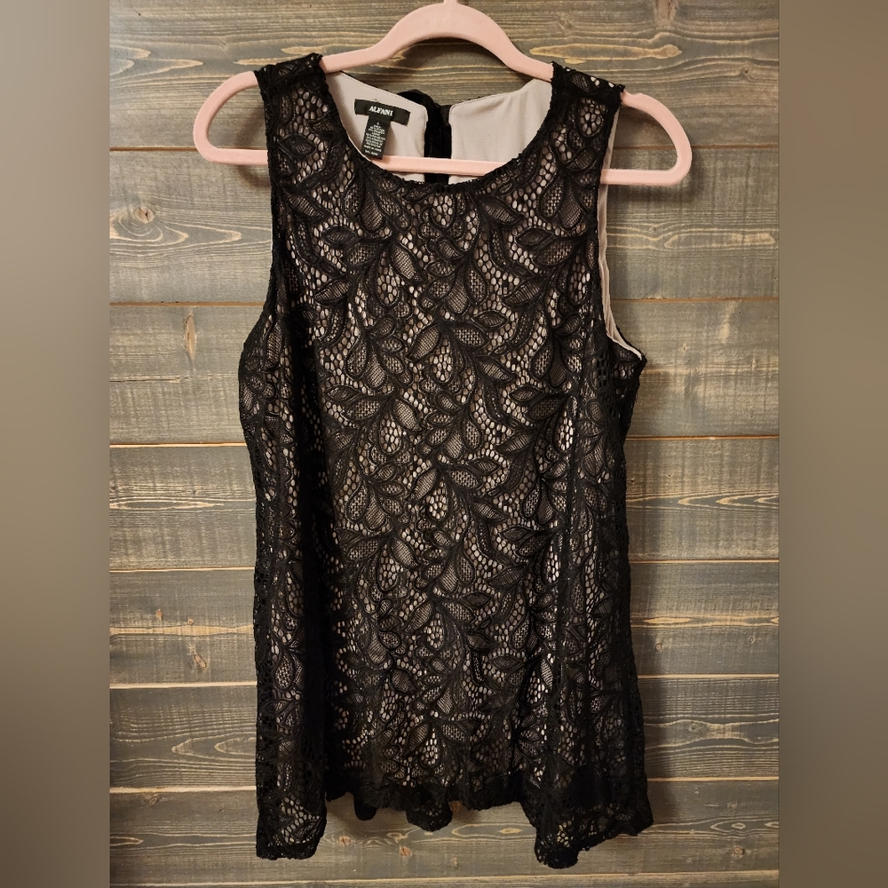 Alfani Lace A-Line Tunic/Mini Dress